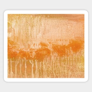 Orange Ochre Abstract Art Magnet